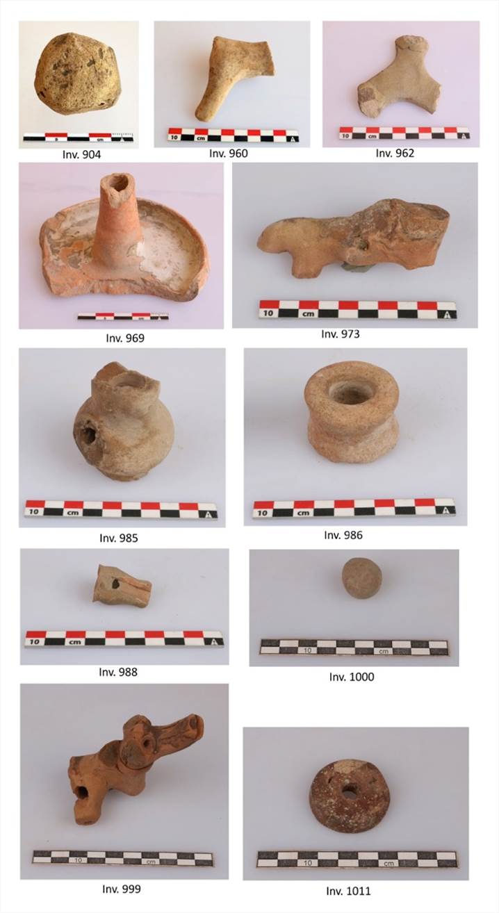 Descrizione: Description: Macintosh HD:Users:silviapozzi:Documents:ARCHEOLOGIA:MISSIONI ESTERO:UZBEKISTAN:VARDANA SITE ARCHIVE:ВАРДАНЗЕ 2023_uzb:Report 2023:Plates:Terracotta finds.jpg